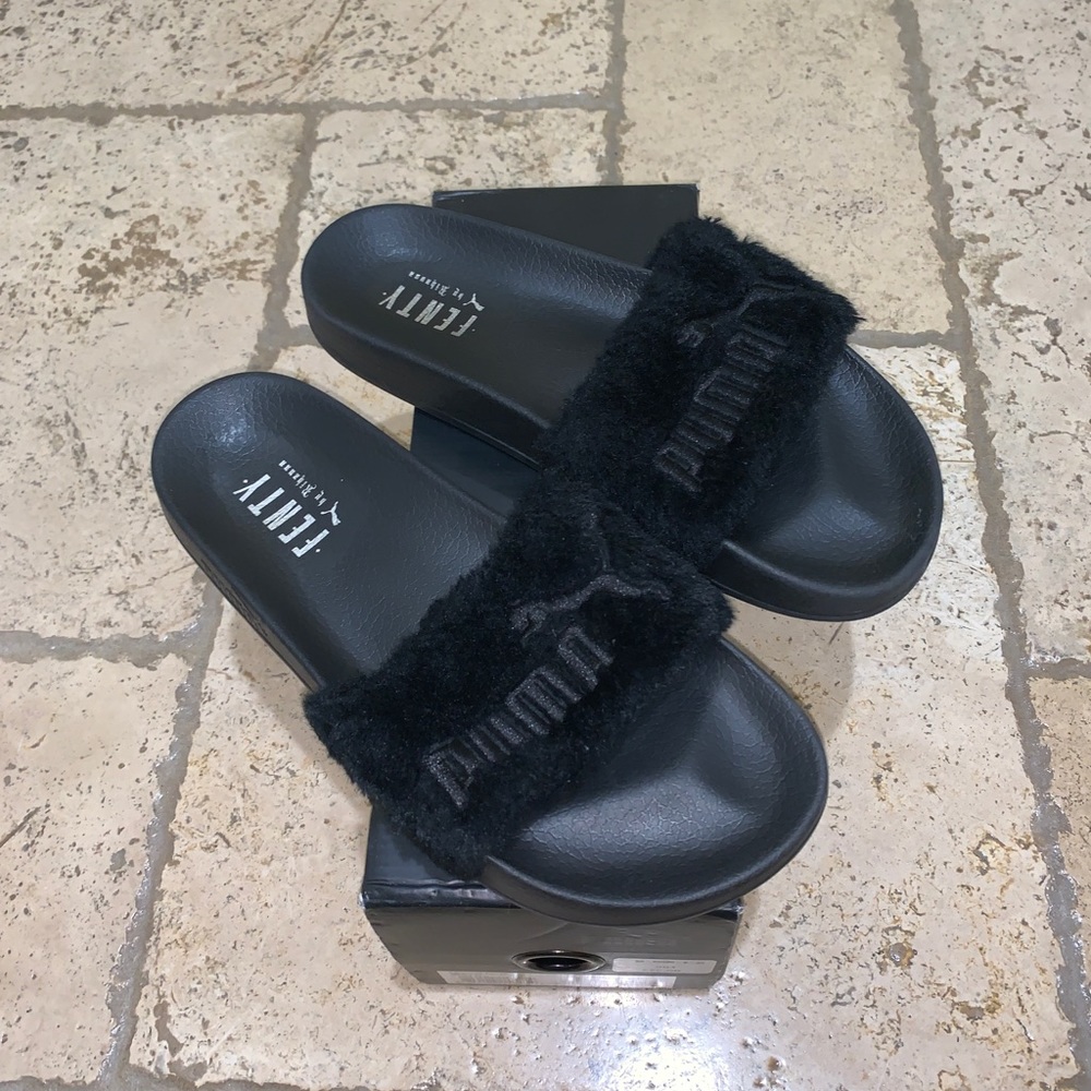 Puma Fenty black slides